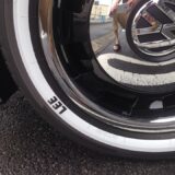 ザビートル カブリオレ タイヤプリント ホワイトリボン オレンジレター